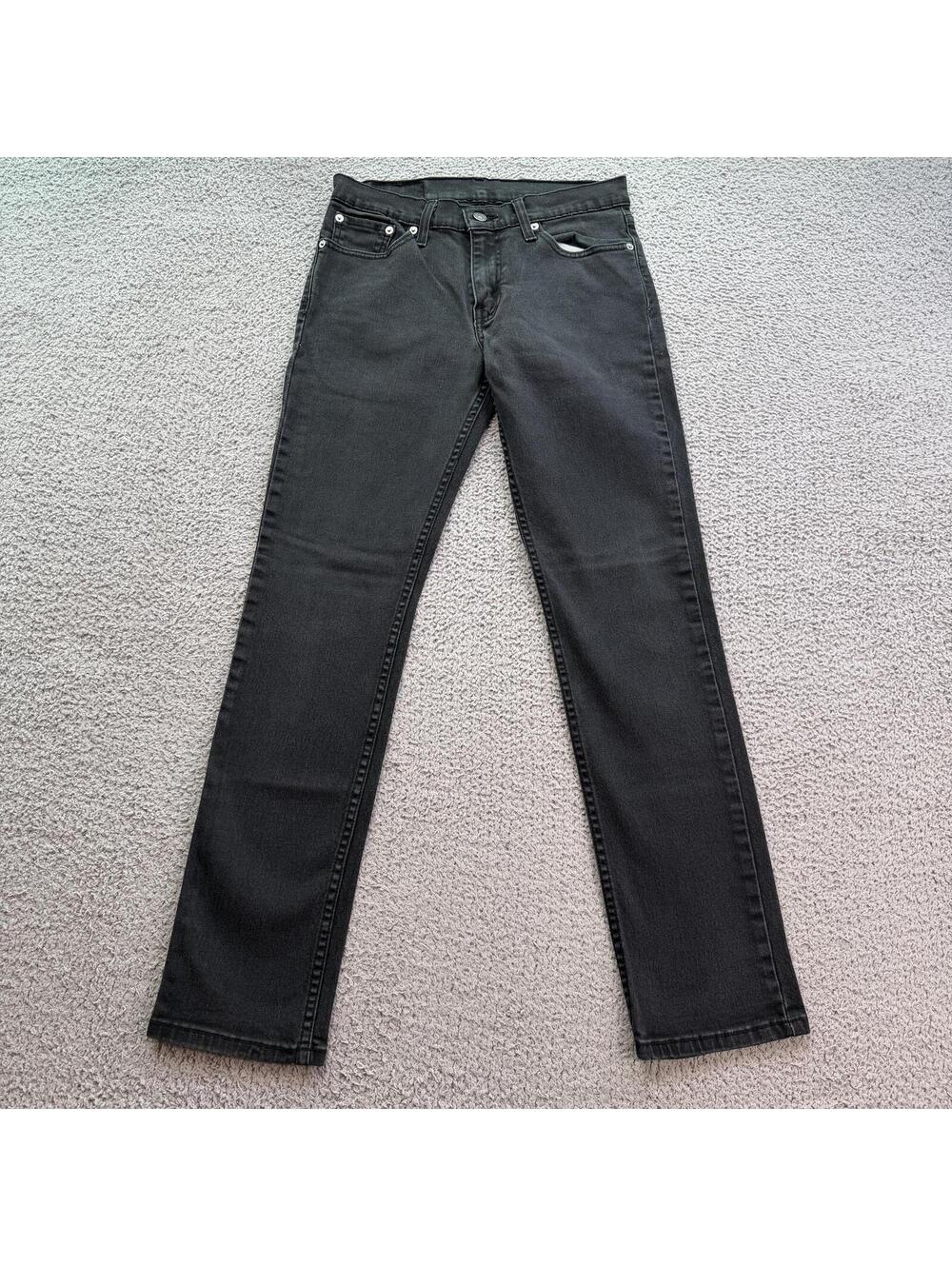Levis 511 Slim Fit Black Gray Wash‎ Stretch Jeans Men's 29x32